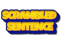 Scrambled sentence game